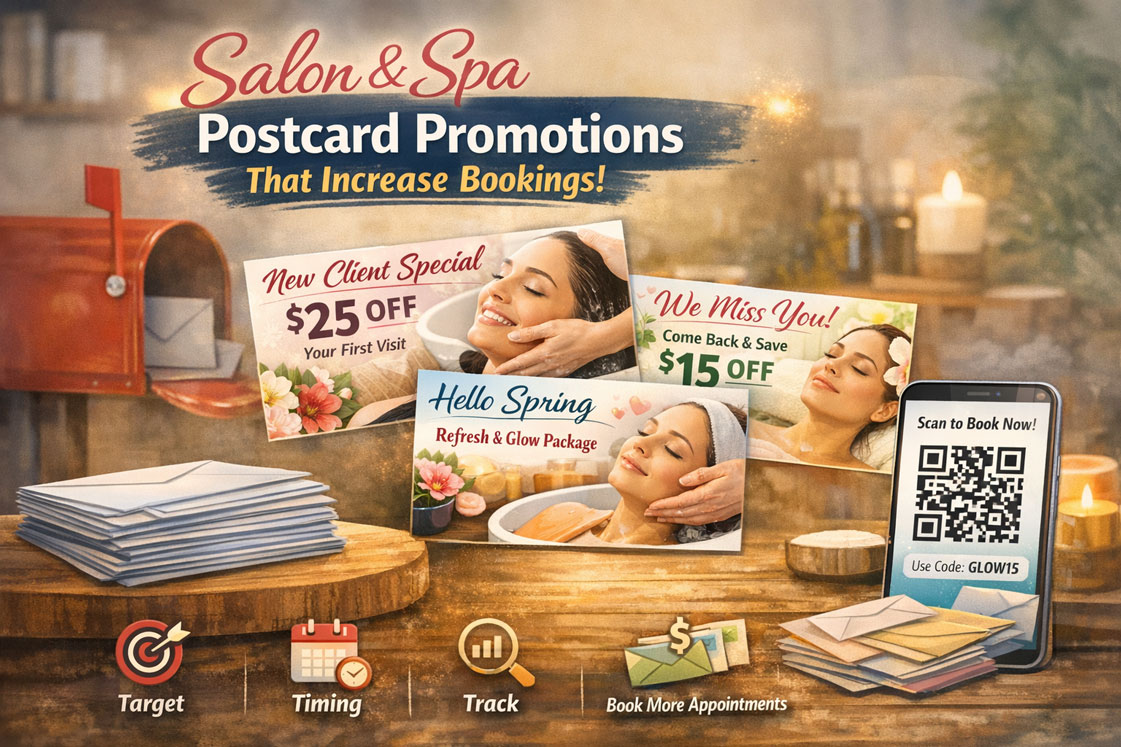 Salon & Spa Postcard Promotions That Increase Bookings